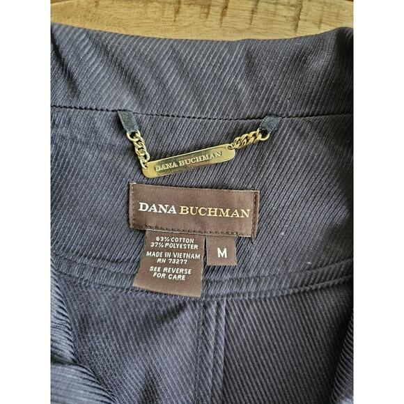 Dana Buckman Women's Lightweight Navy Jacket Size Medium Nautical / Beach - Picture 5 of 11